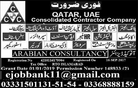 Abrabian Consultancy Islamabad Jobs For Engineer