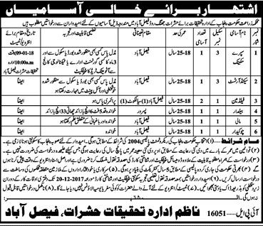 Jobs in Agriculture Department Punjab