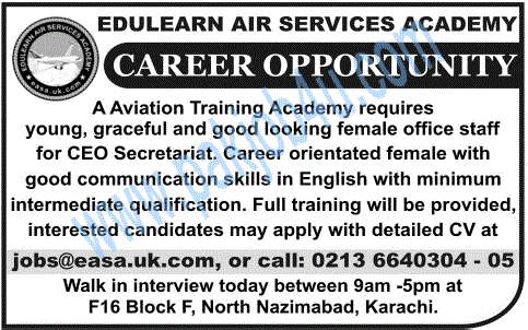 Jobs in Edulearn Air Services Academy