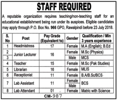 Jobs in P O Box 966