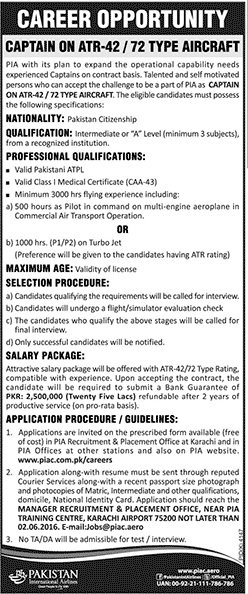 Jobs in Pakistan International Airlines