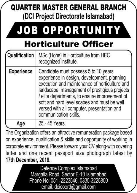 Jobs in Quarter Master General Branch