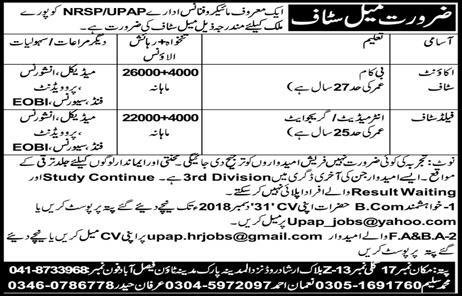 Microfinance Institute Faisalabad Jobs