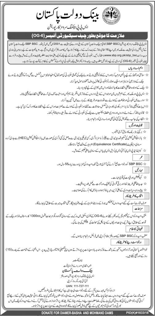 State Bank Of Pakistan Karachi Jobs Posts